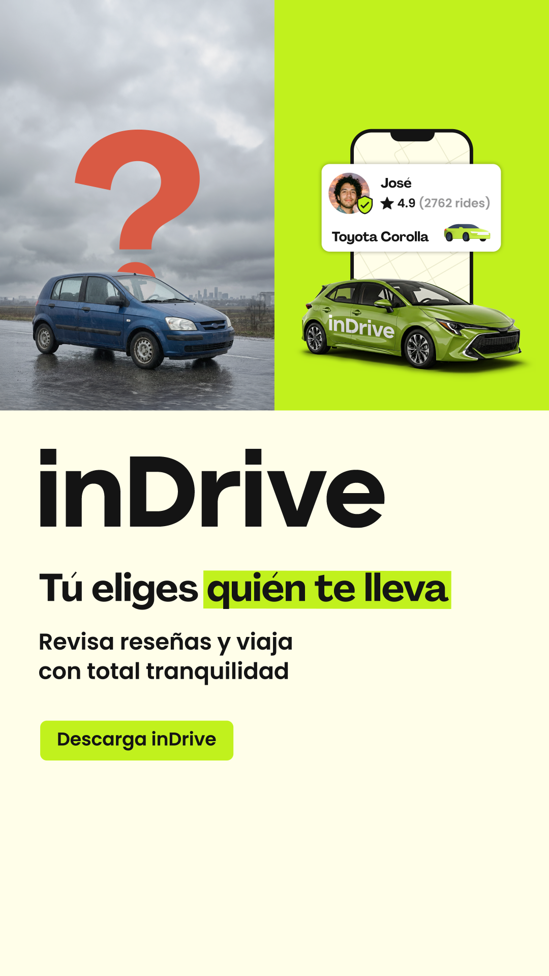 inDrive Facebook ad