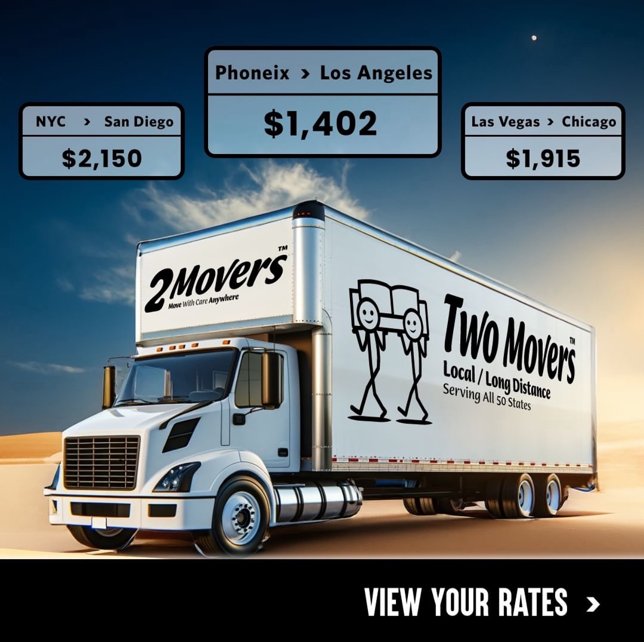 Two Movers Facebook ad