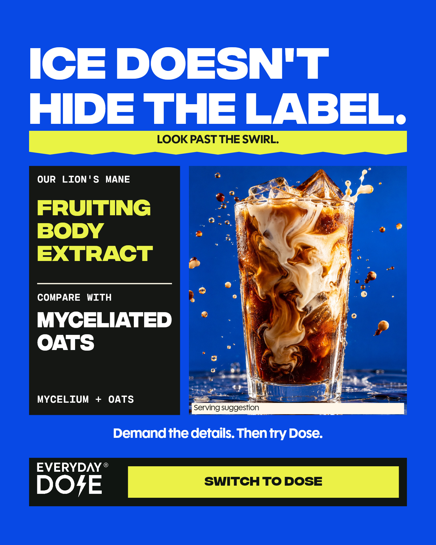 Everyday Dose Facebook ad: Pour Yourself Coffee That Does More