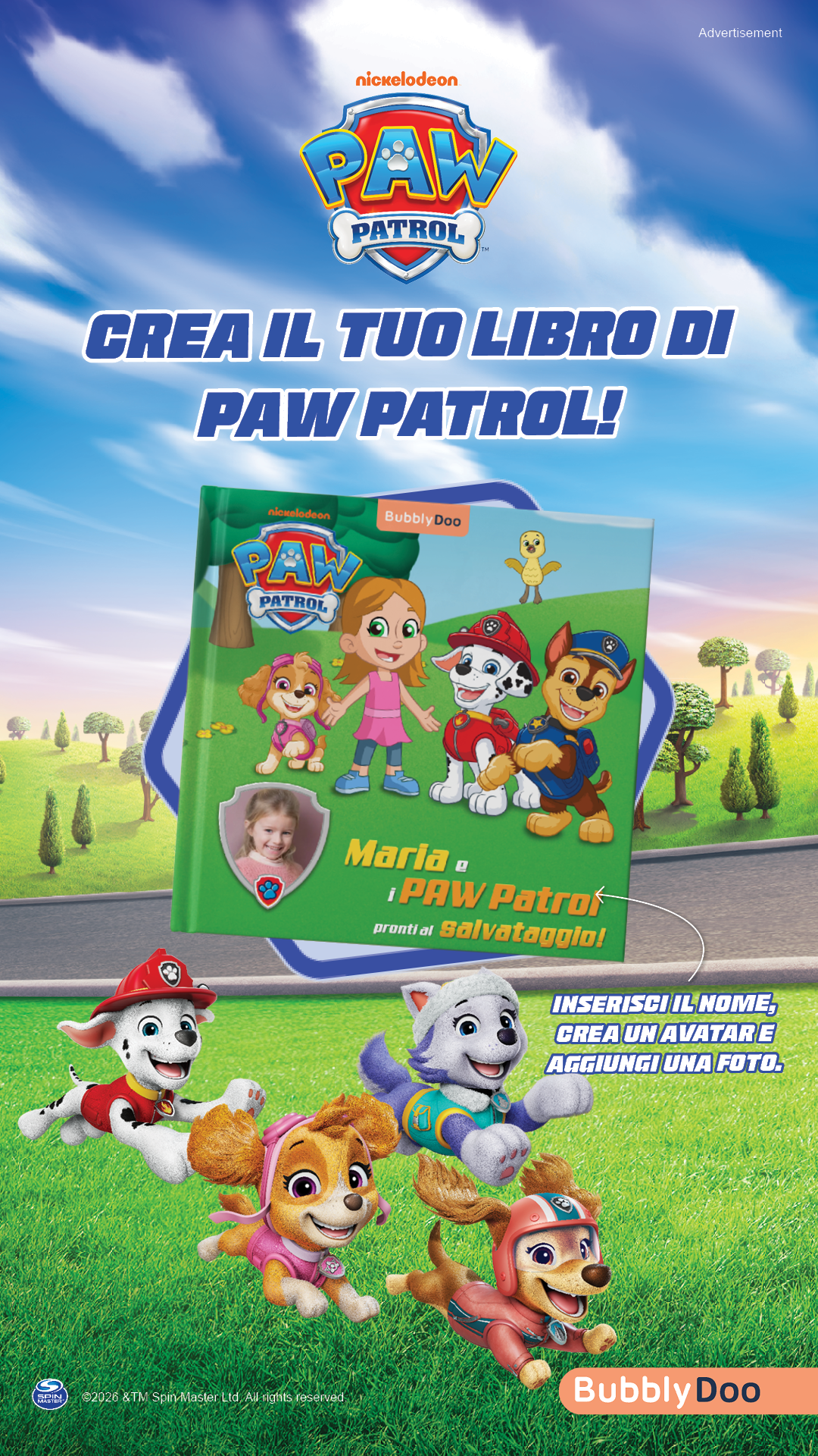 BubblyDoo Libri Facebook ad