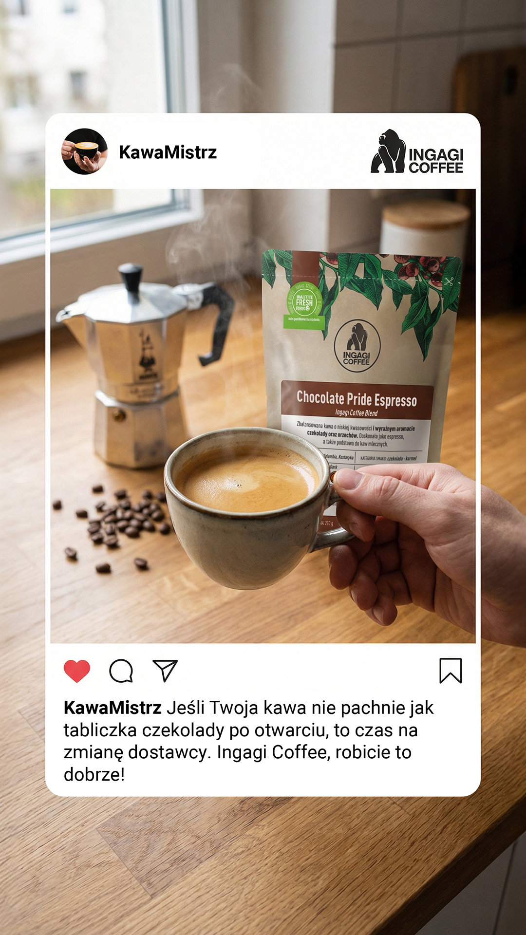 GorillaCoffee.pl Facebook ad