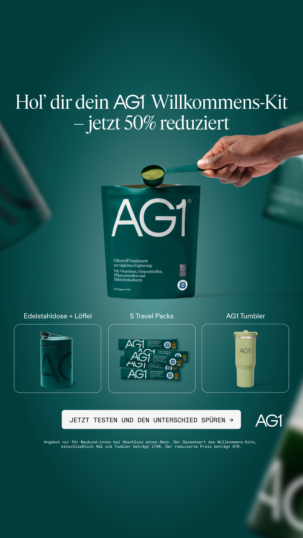 AG1 Deutschland Facebook ad