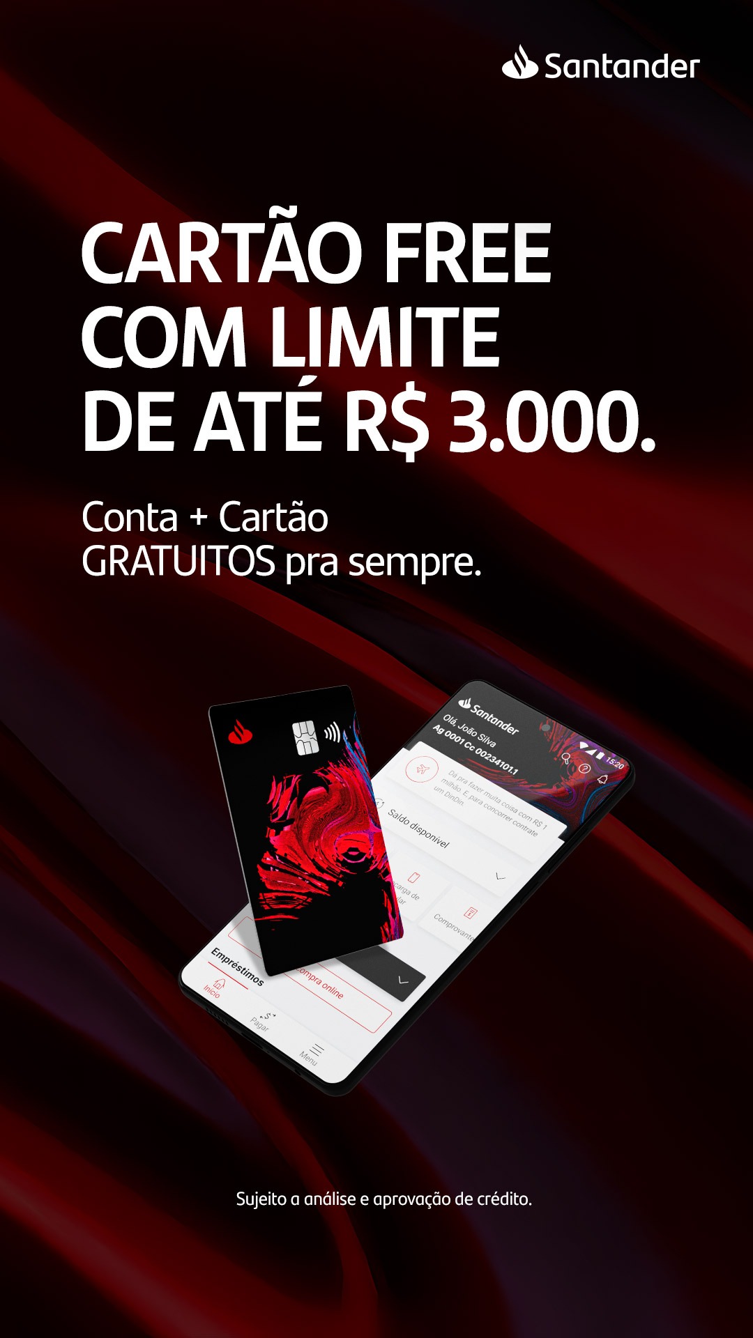 Santander Brasil Facebook ad