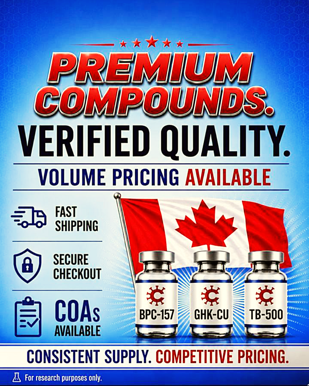 Canada Research Compounds Facebook ad: SHIPS FROM ALBERTA