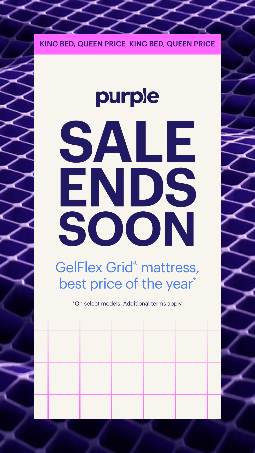 Purple Facebook ad