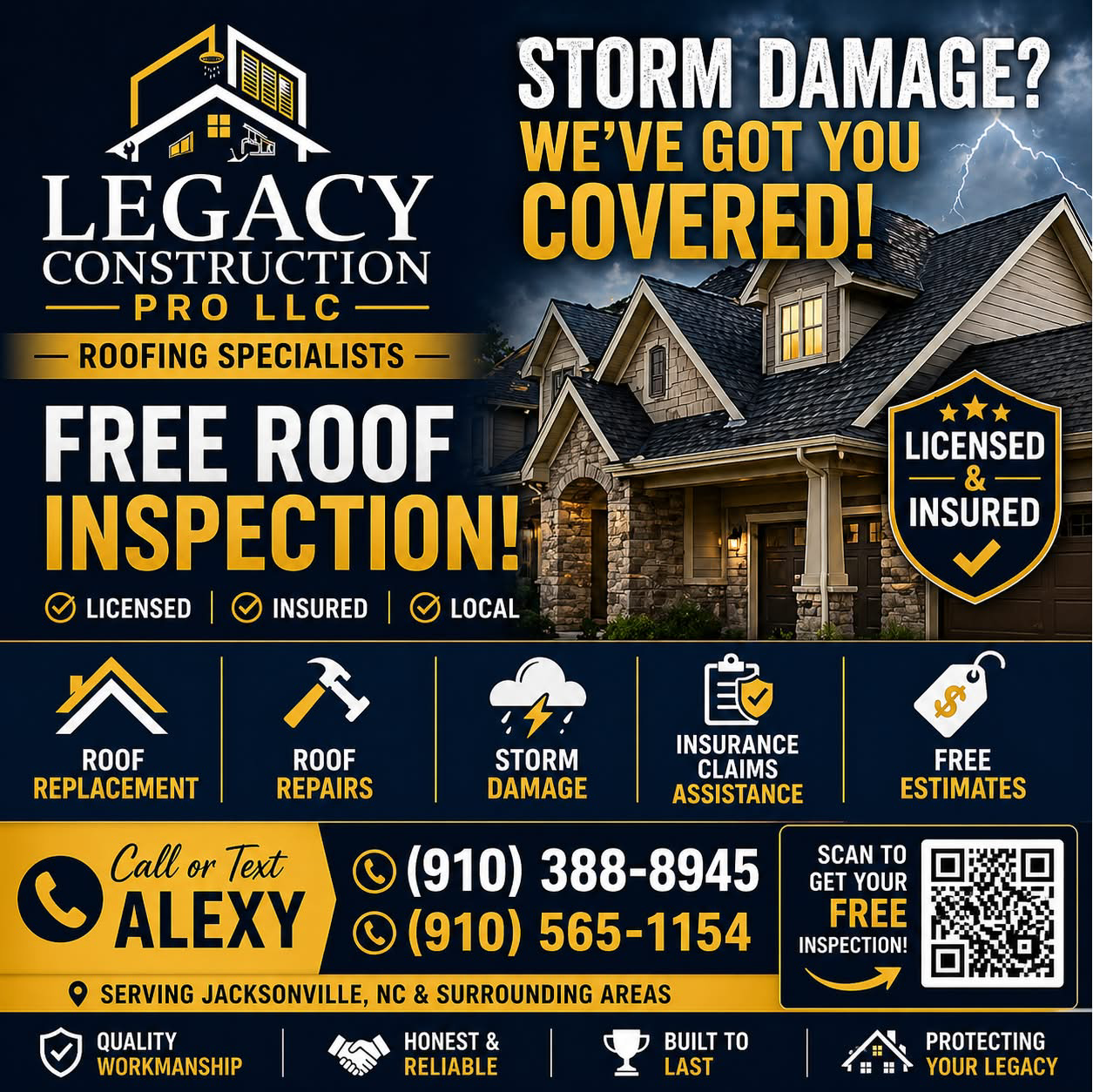 Legacy Construction Pro LLC Facebook ad