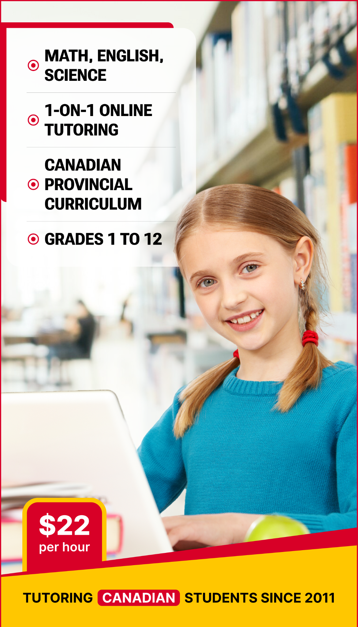 Jaya's Academy Facebook ad: 1-on-1 Tutoring From $22/Hour