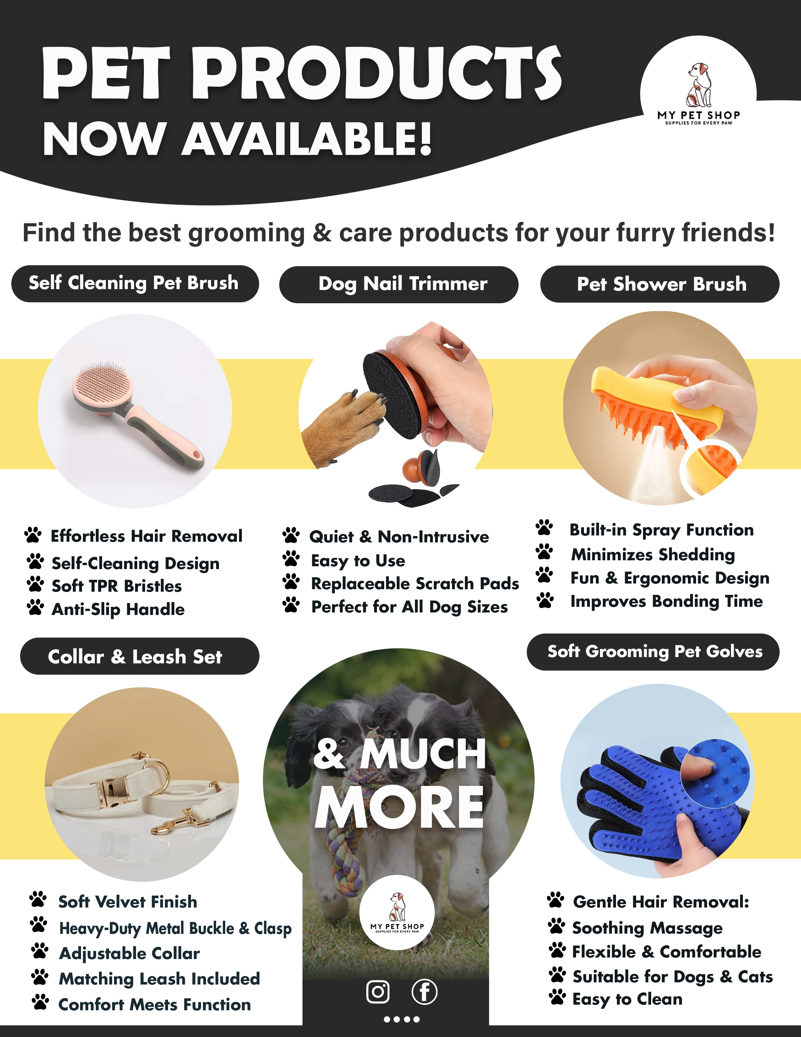 My Pet Shop Facebook ad: Looking for fun, practical, and affordable pet products?
