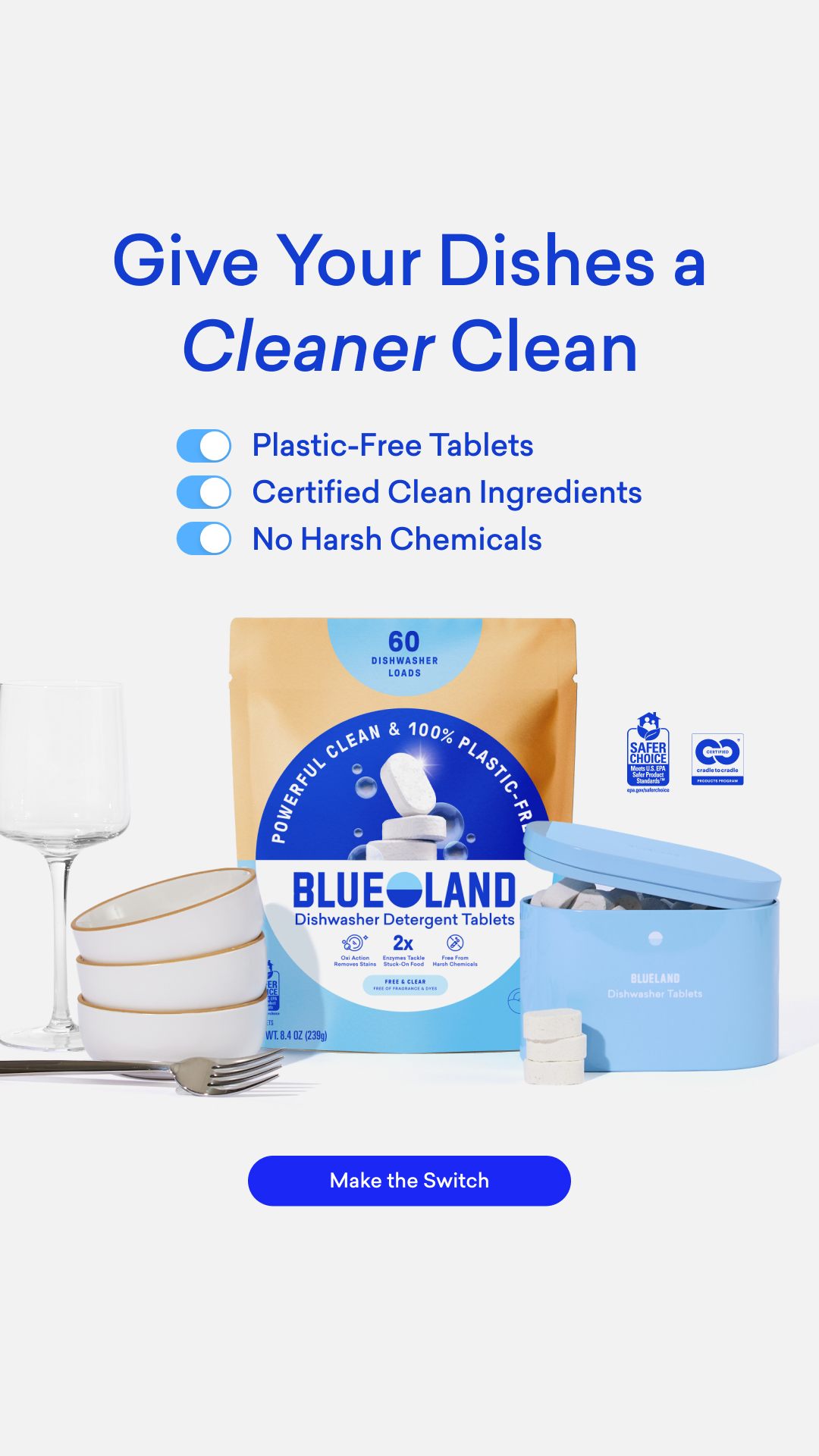 Blueland Facebook ad