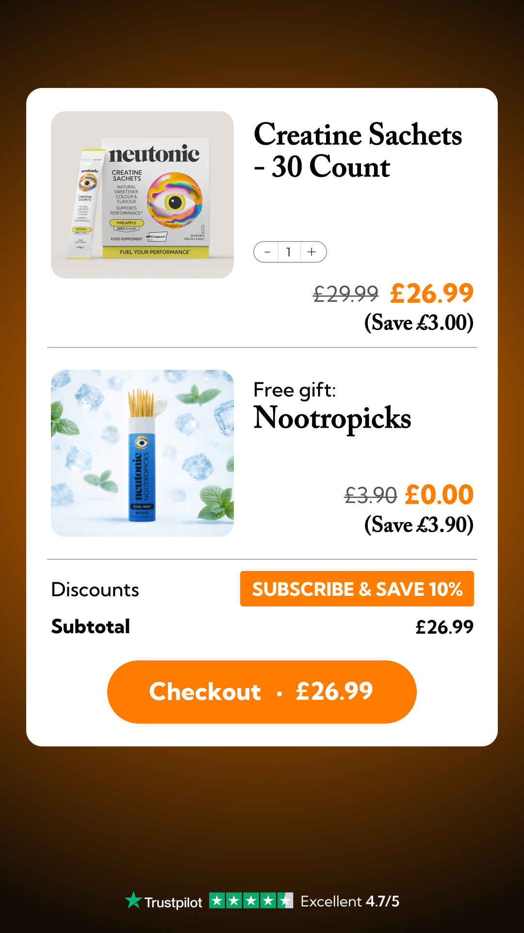 Neutonic Facebook ad