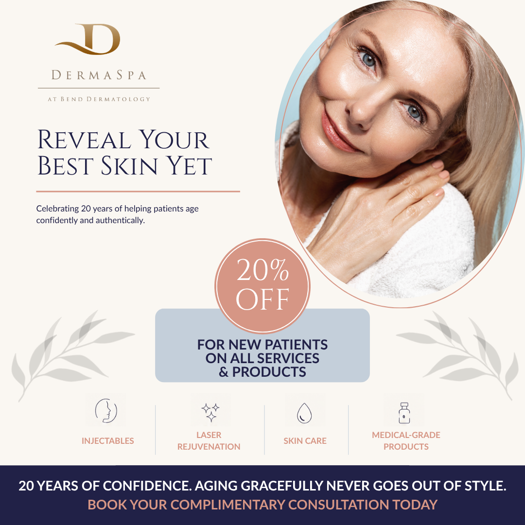 Bend Dermatology Clinic Facebook ad from Jul 17, 2026