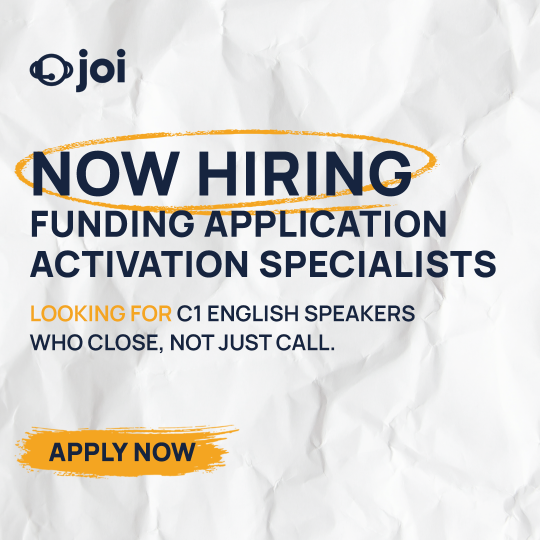 JOI Facebook ad: Funding Application Activation Specialist