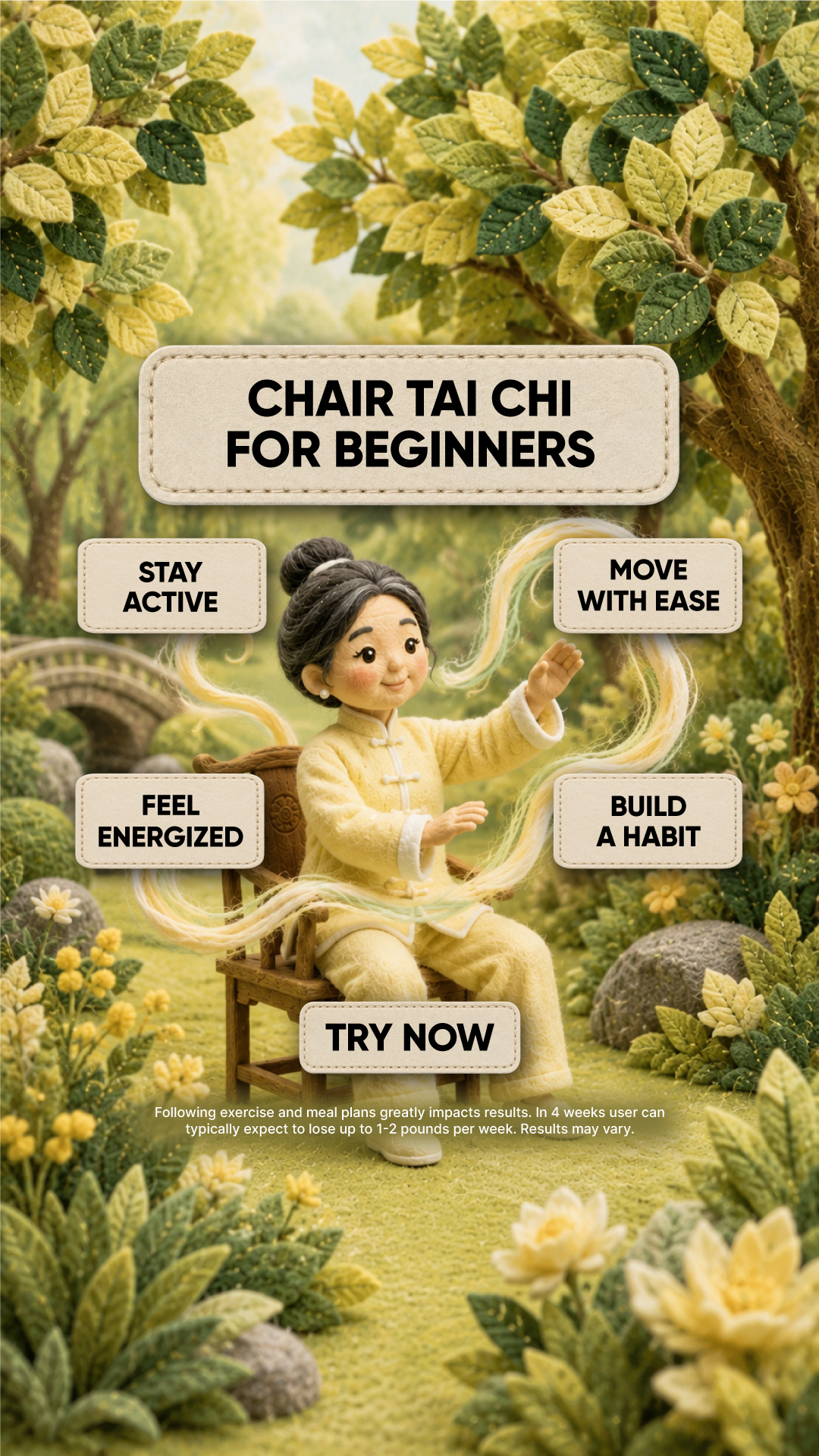 Agata Fitness Facebook ad: Start Chair Tai Chi