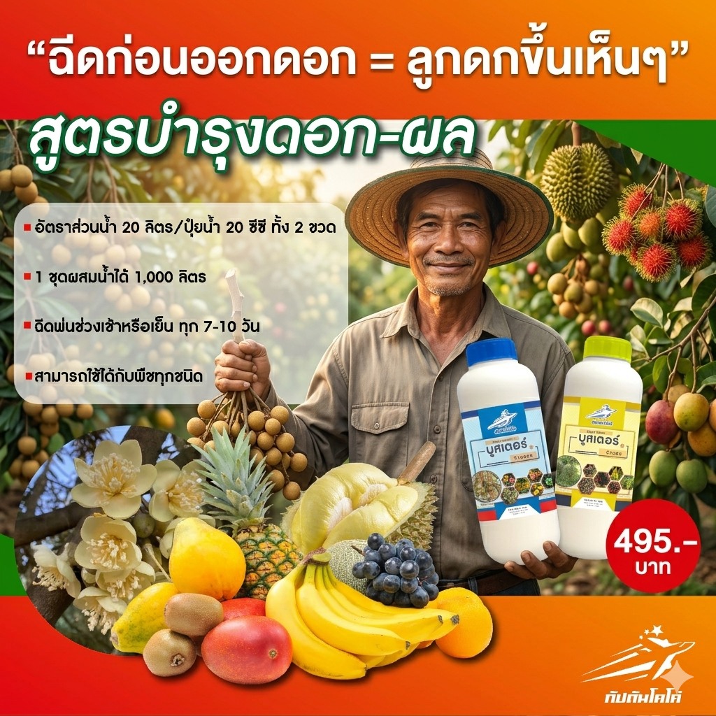 ป้าๆ อยากป้ายยา Facebook ad: อยากเก็บผลผลิตแบบจุกๆ ต้องชุดนี้! กัปตัน บูสเตอร์…