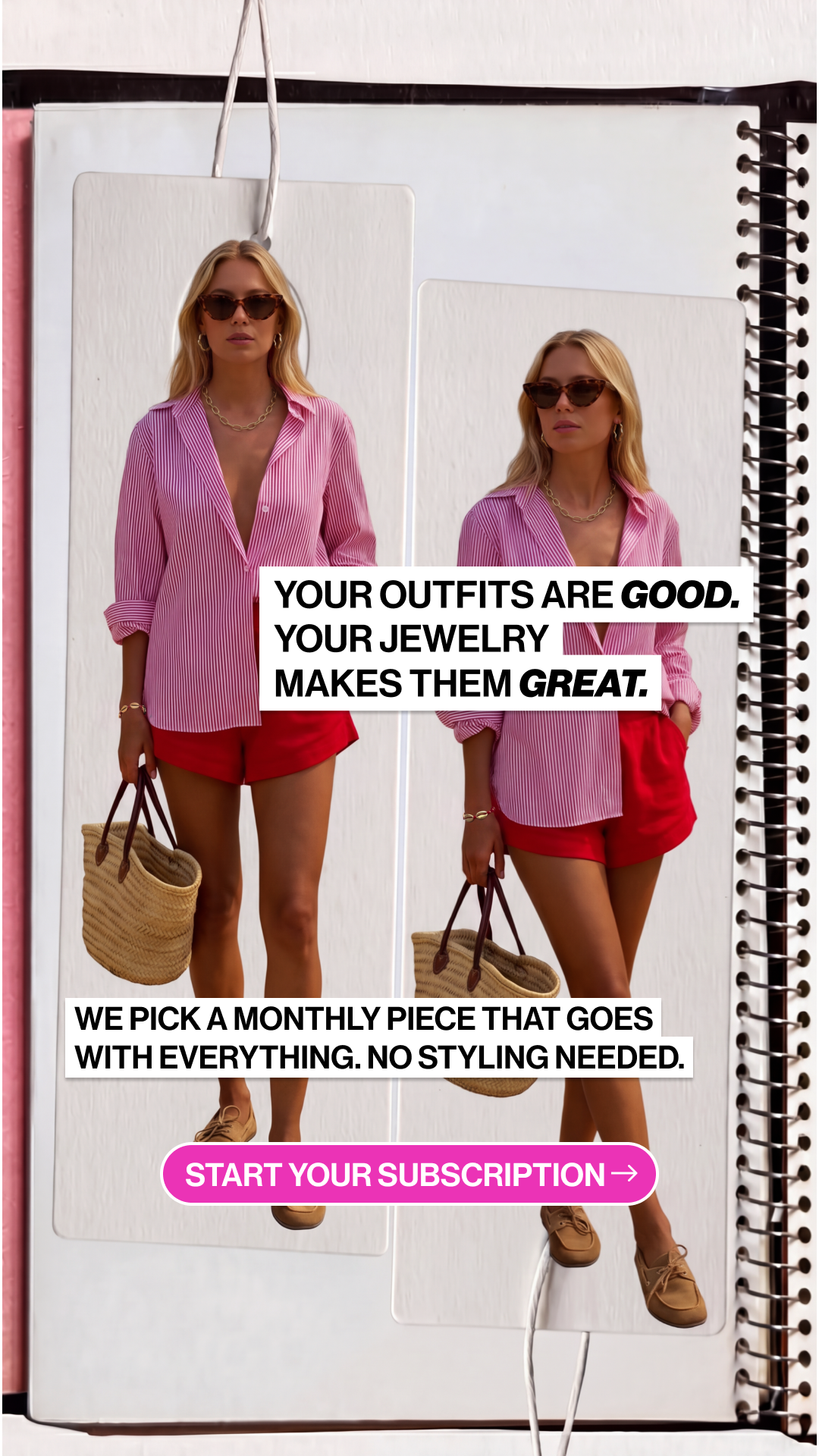 Hey Harper Facebook ad: Jewelry Subscription