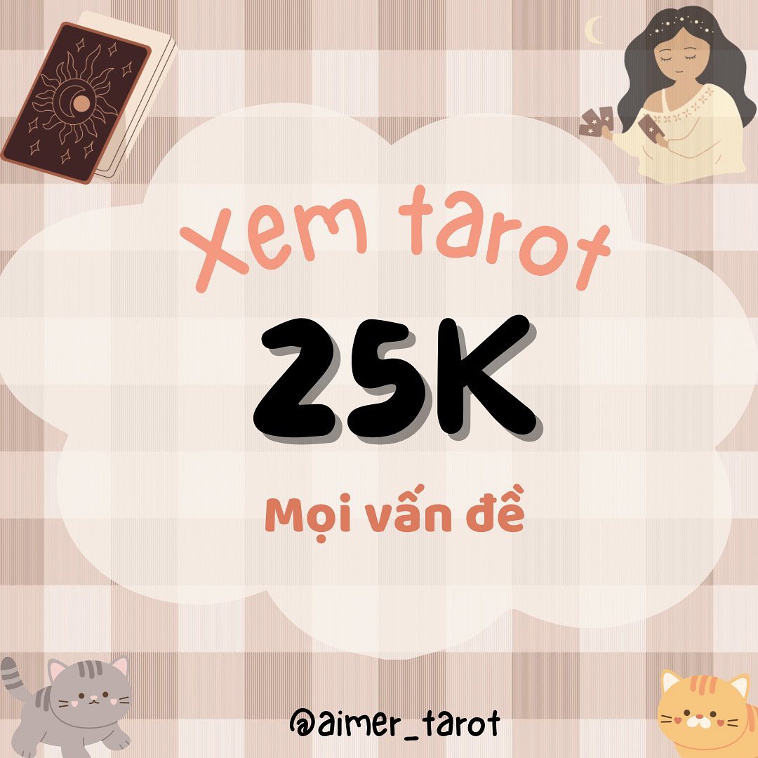 Aimer tarot corner Facebook ad: XEM TAROT CHỈ 25K, GIẢI ĐÁP MỌI VẤN…