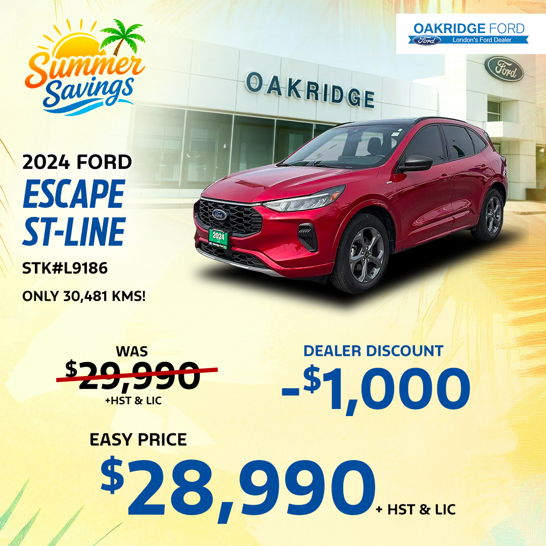 OAKRIDGE FORD Facebook ad