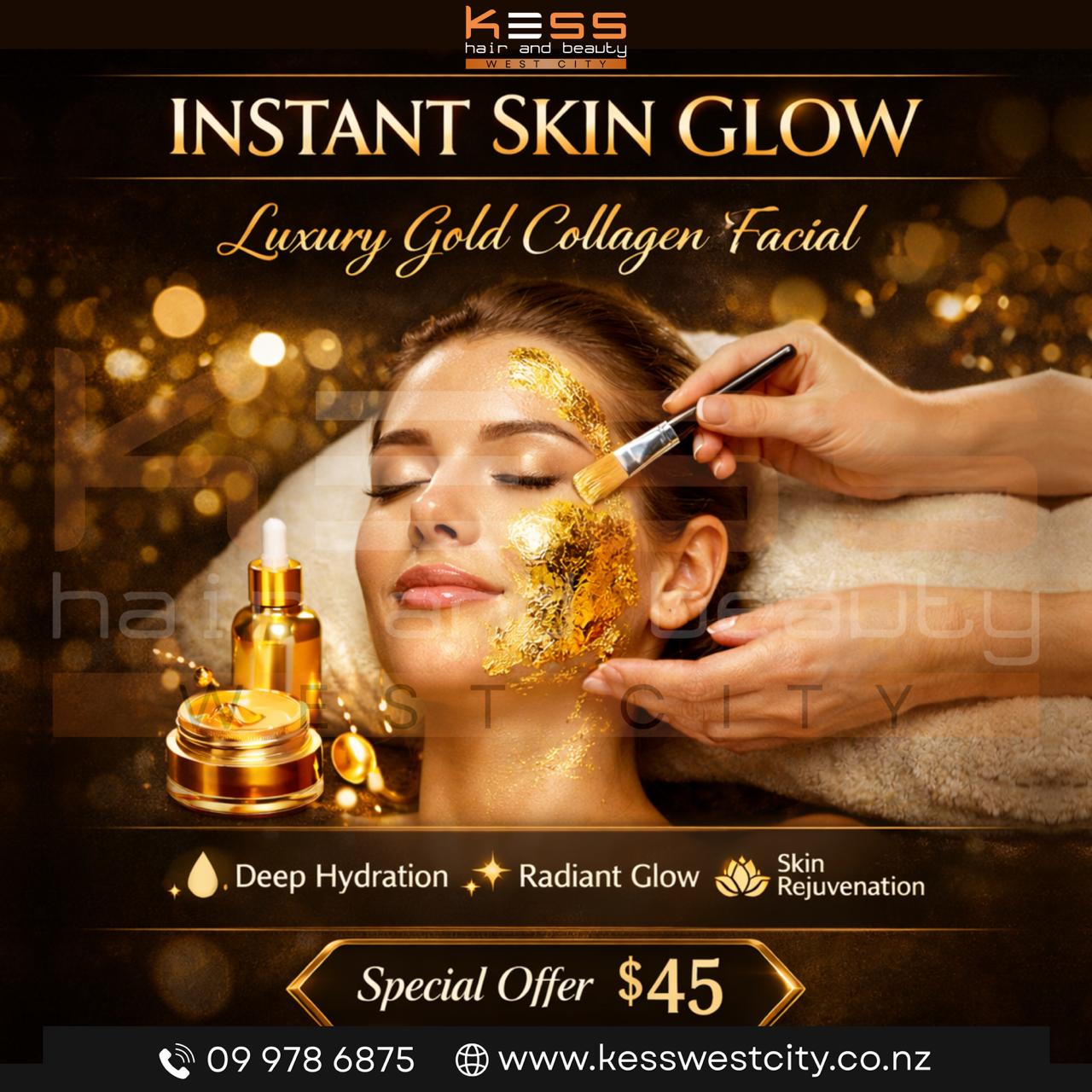 Kess Hair & Beauty WestCity Facebook ad from Mar 11, 2026