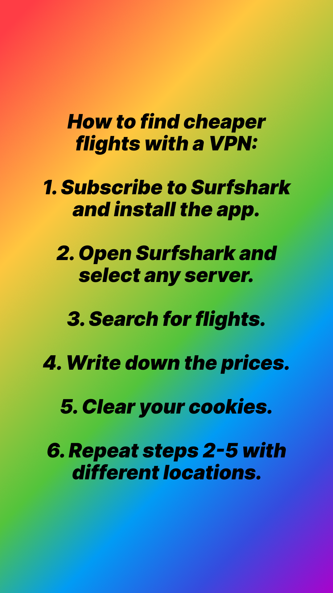 Surfshark Facebook ad
