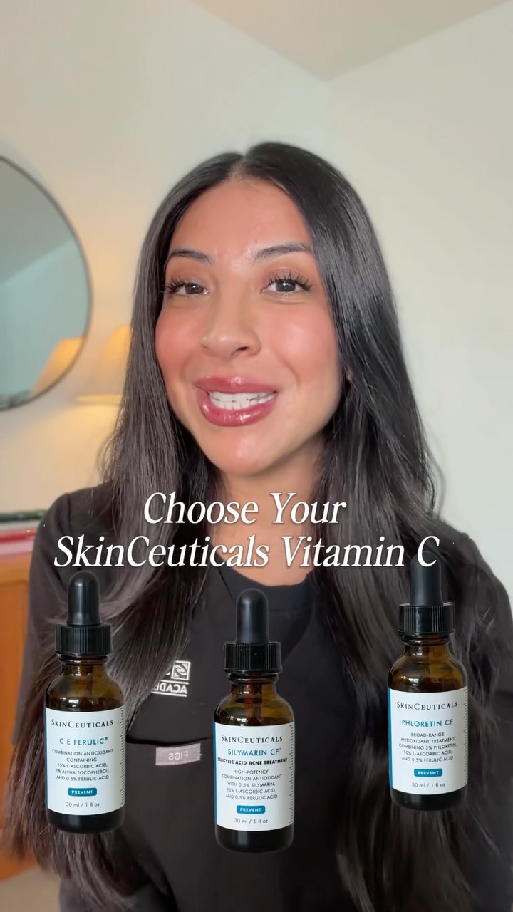 LovelySkin.com Facebook ad: Which SkinCeuticals Vitamin C antioxidant is right for…