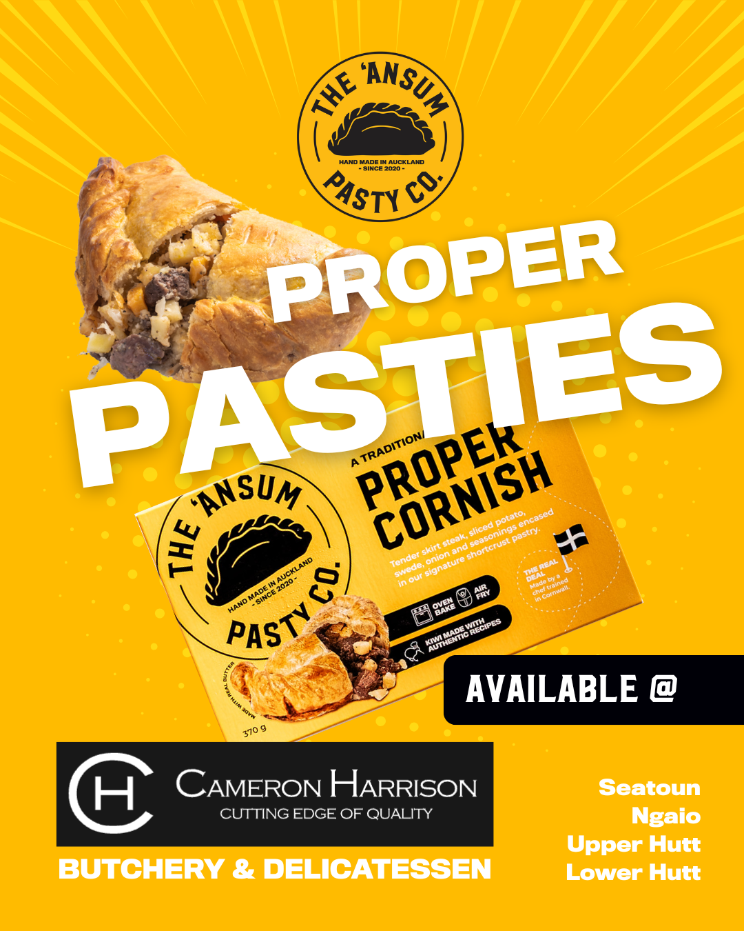 The ‘Ansum Pasty Company Facebook ad from Nov 2, 2025