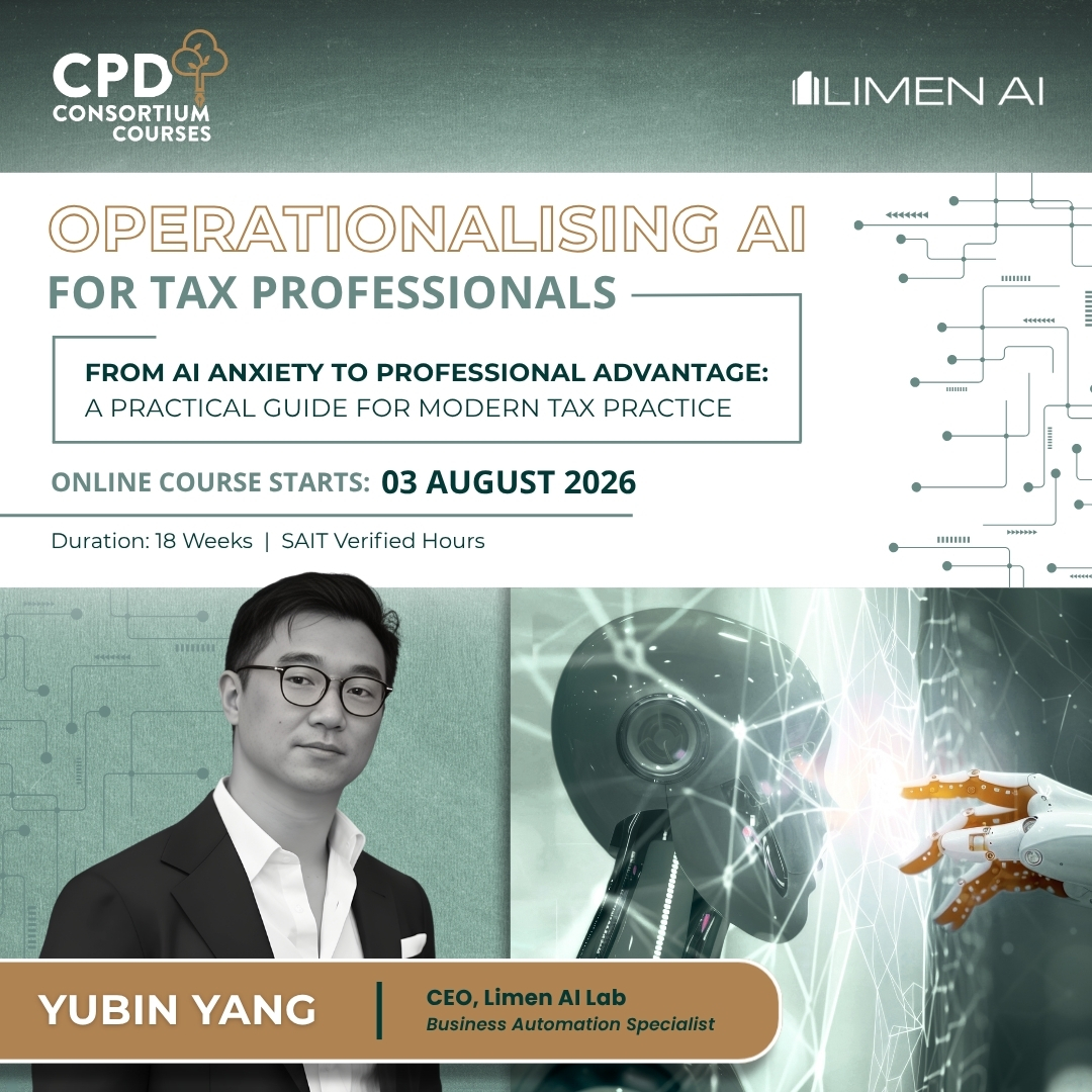 CPD Consortium Facebook ad: AI for Tax Practitioners