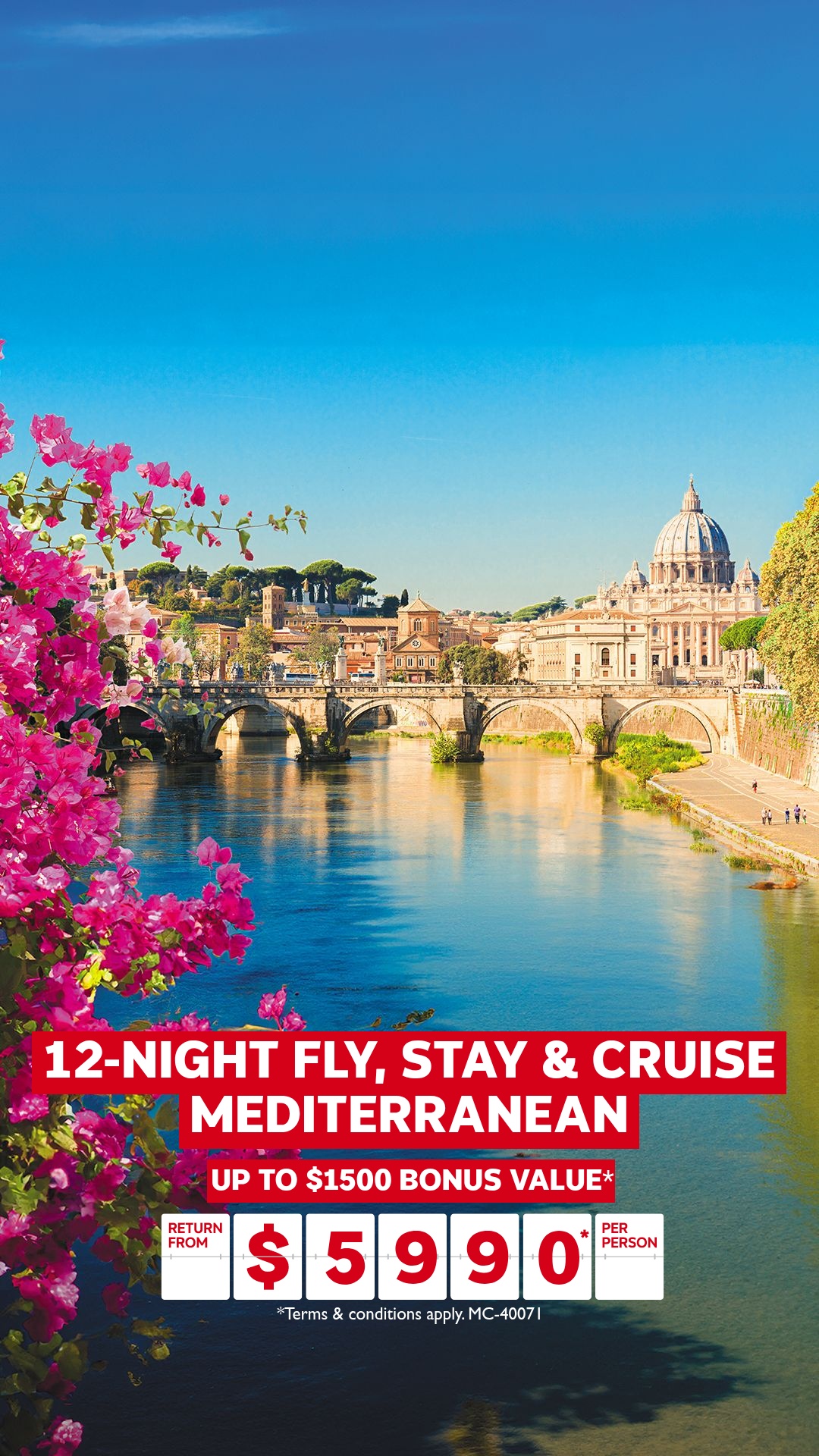 Flight Centre Australia Facebook ad from Jun 1, 2026