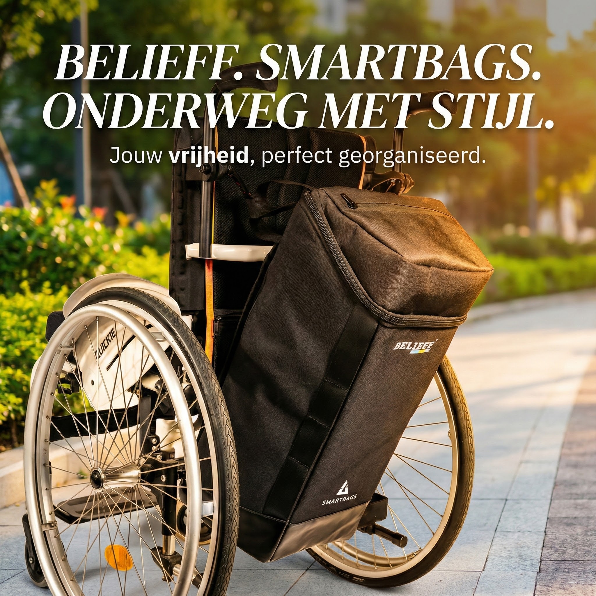 Belieff Facebook ad: De nieuwste rolstoeltas!