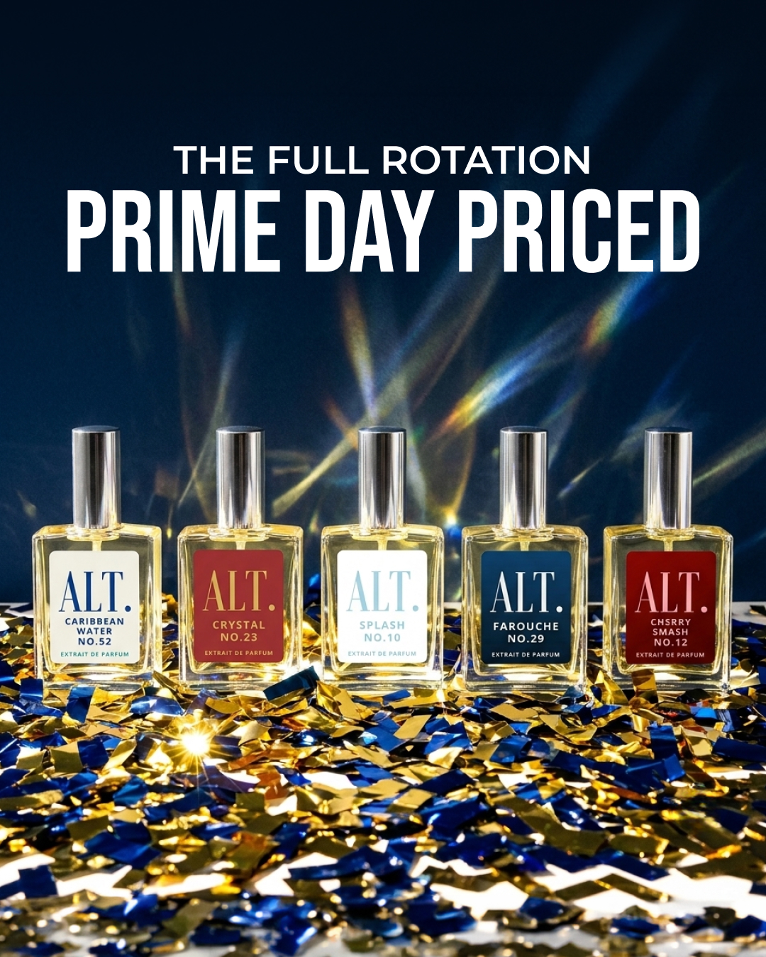 ALT. Fragrances Facebook ad: Prime Day Sale: 20% OFF ALT Fragrances