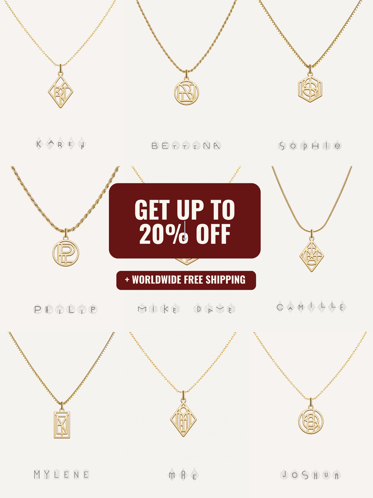 Monogram Facebook ad