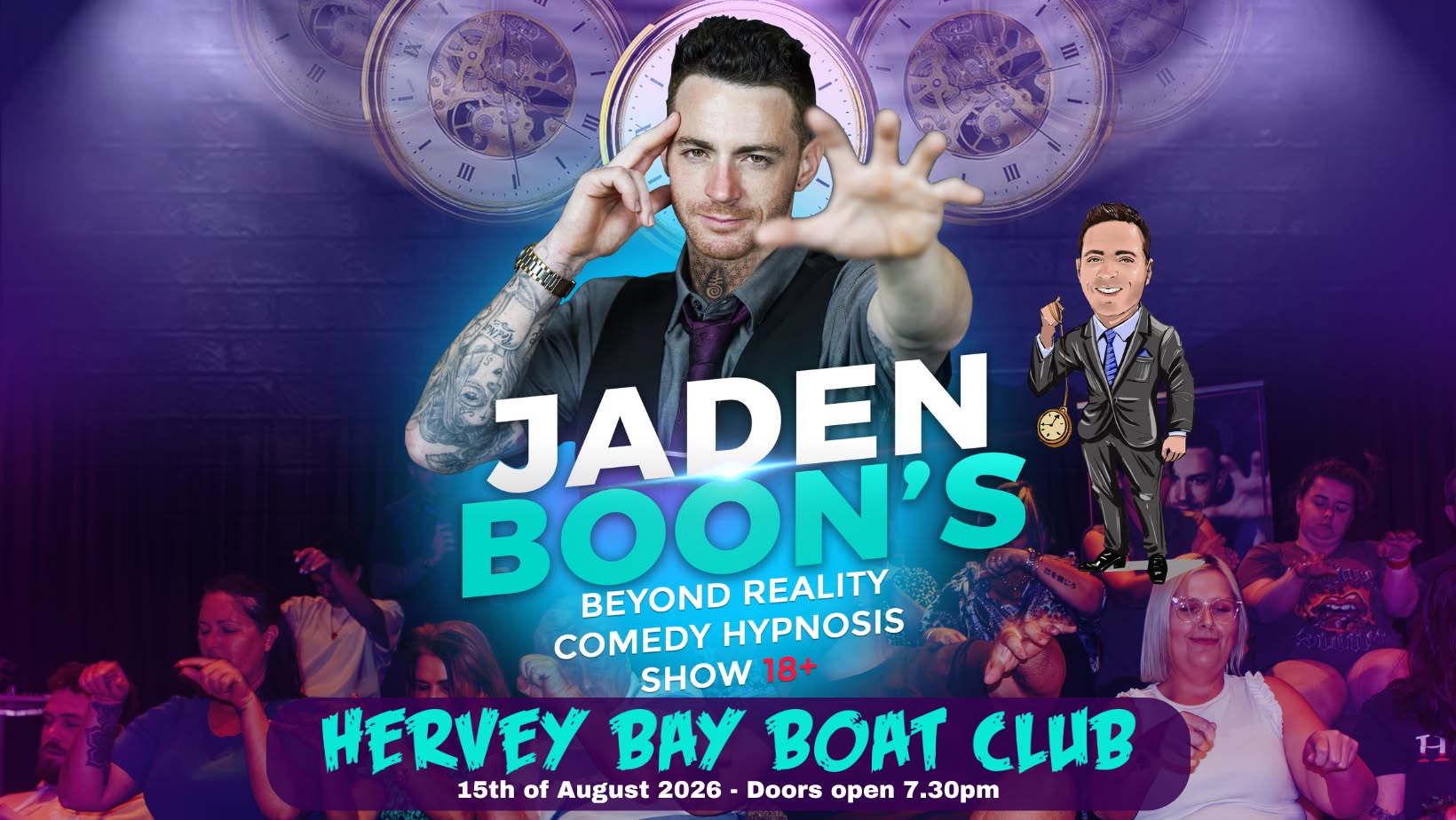 Hypnotist Jaden Boon Facebook ad: Comedy Hypnosis Show