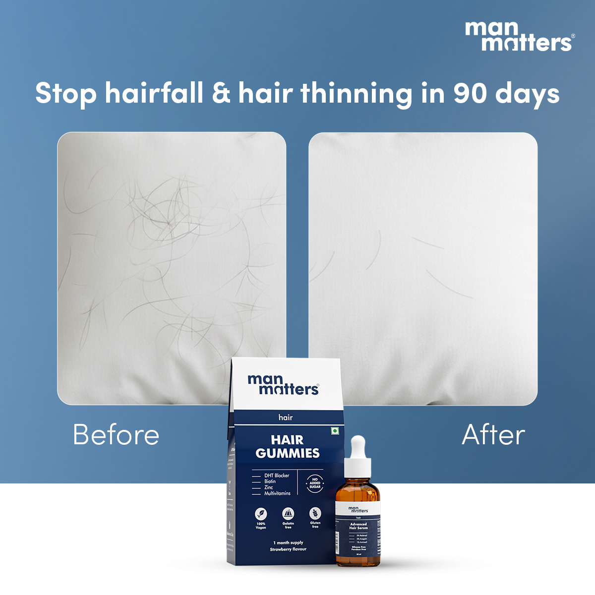 Hair Matters by Man Matters Facebook ad