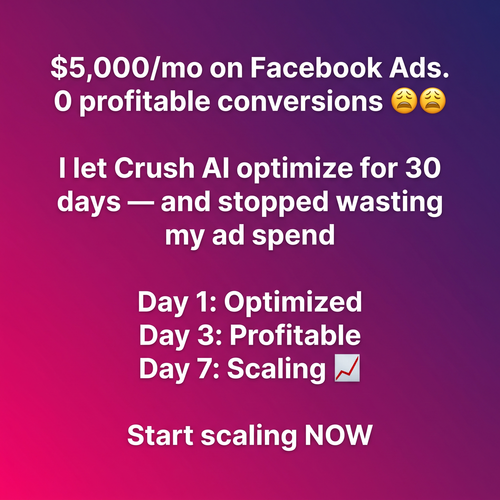 trycrush.ai Facebook ad