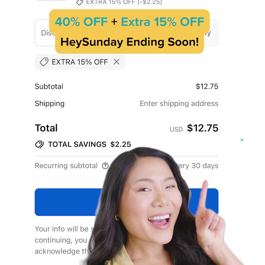 HeySunday Facebook ad