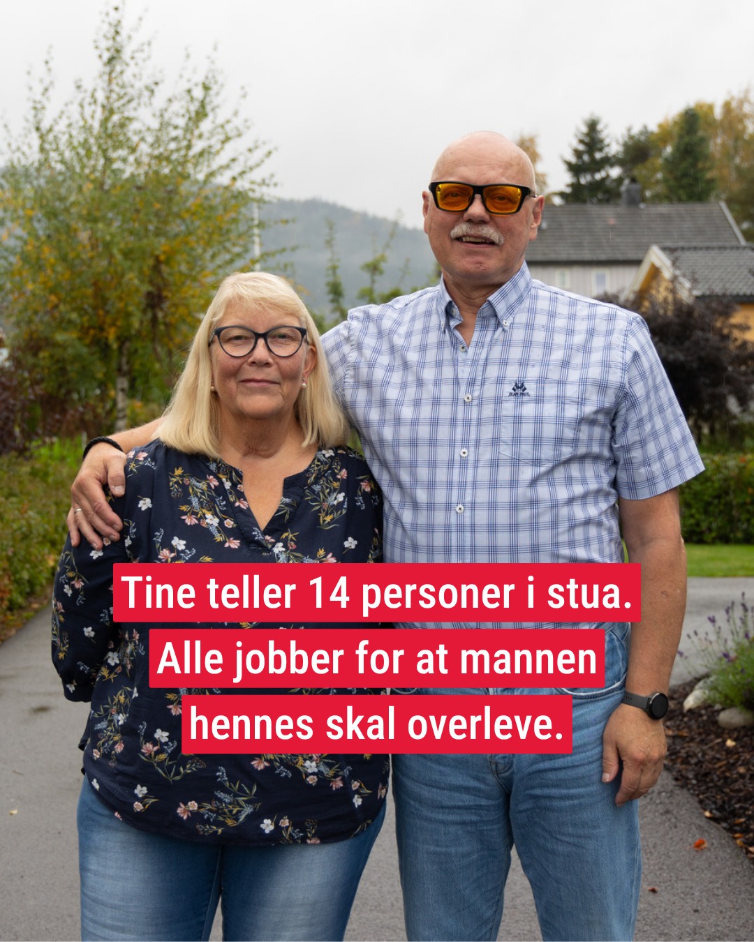 Stiftelsen Norsk Luftambulanse Facebook ad: Da Tine kommer hjem fra jobb skjønner hun…