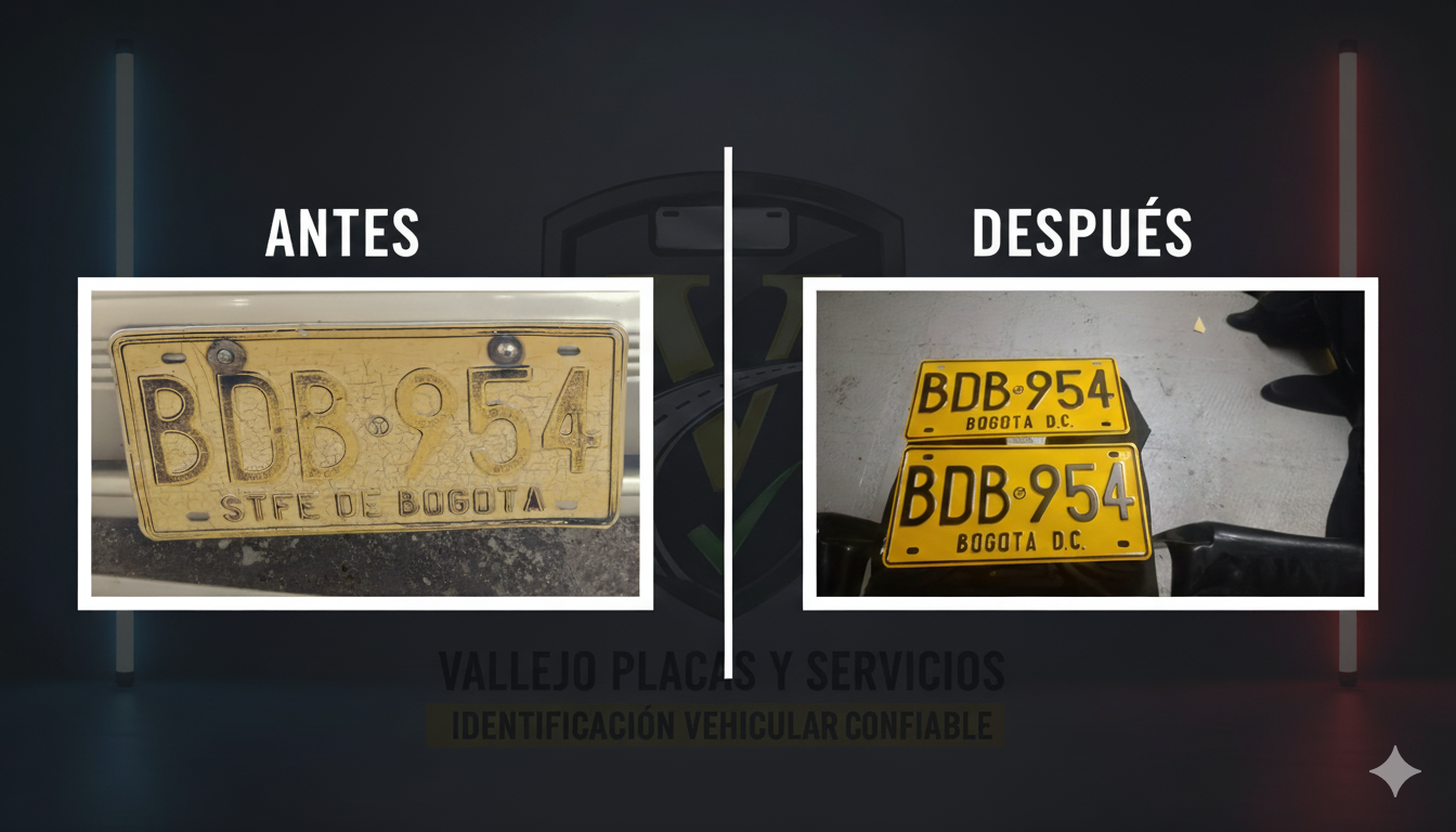 Vallejo Placas y Servicios Facebook ad: Fabricamos todo tipo de placas en Colombia 100%…