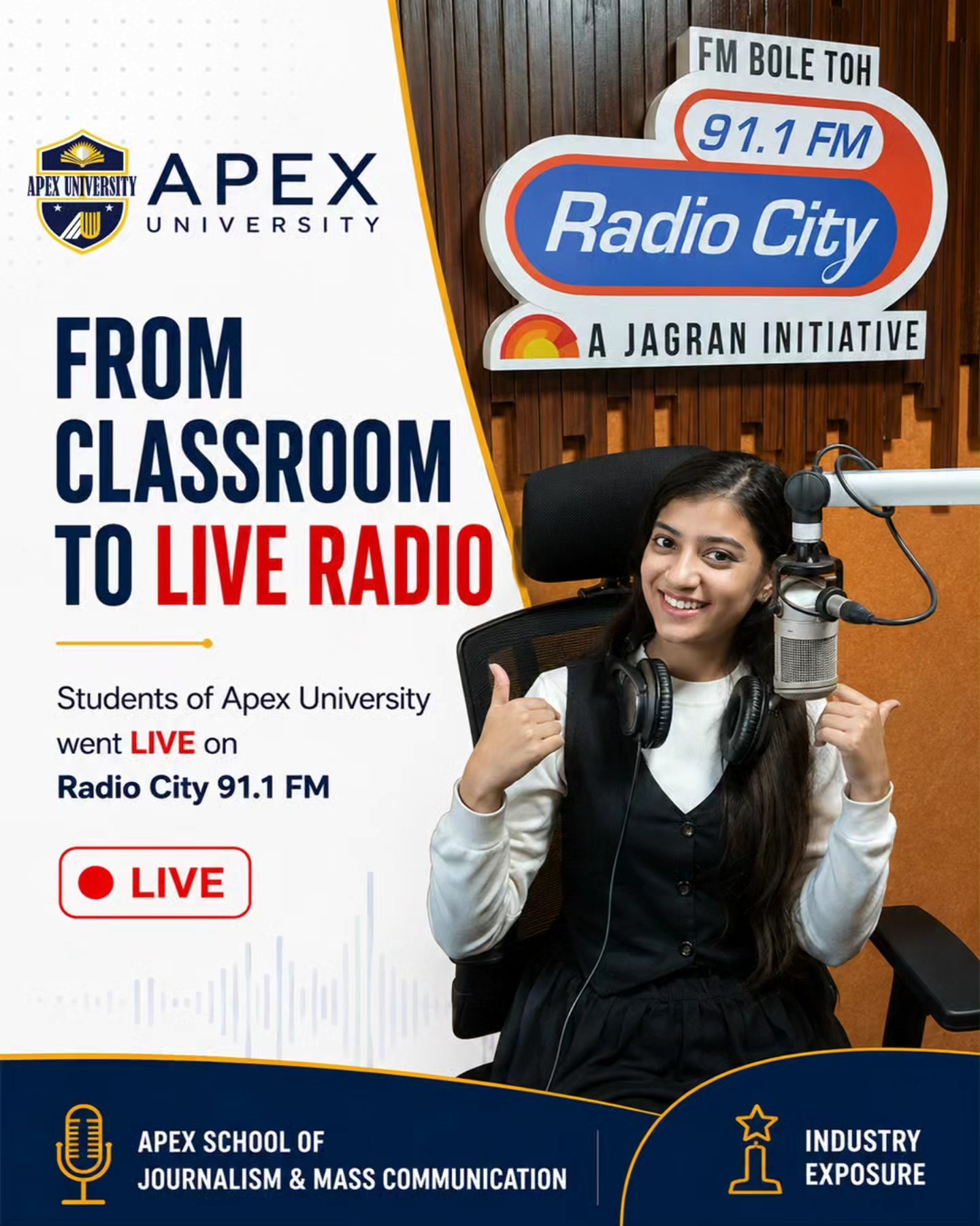 Apex University Facebook ad