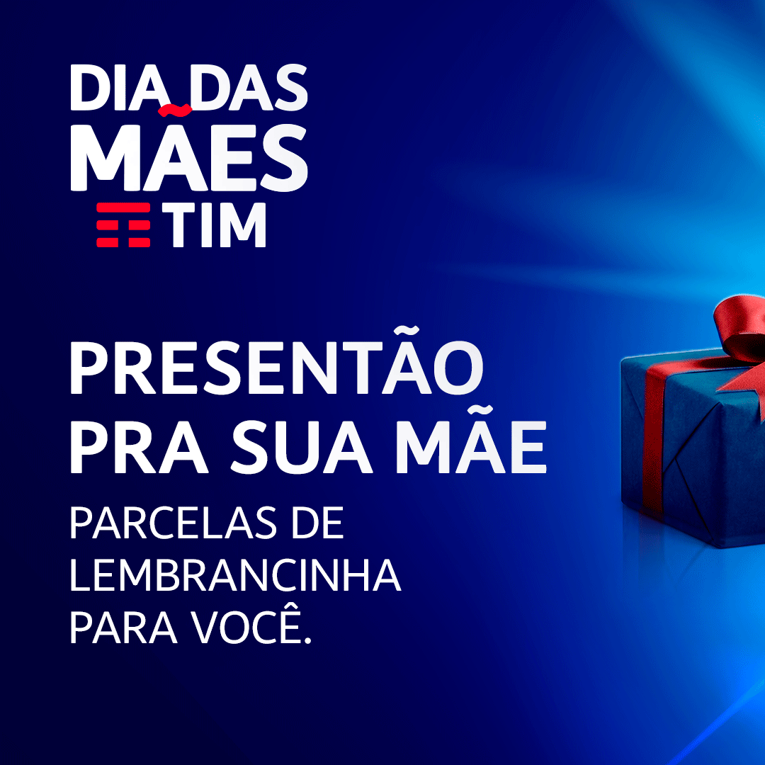 TIM Brasil Facebook ad: Presentão com parcelas de lembrancinha.