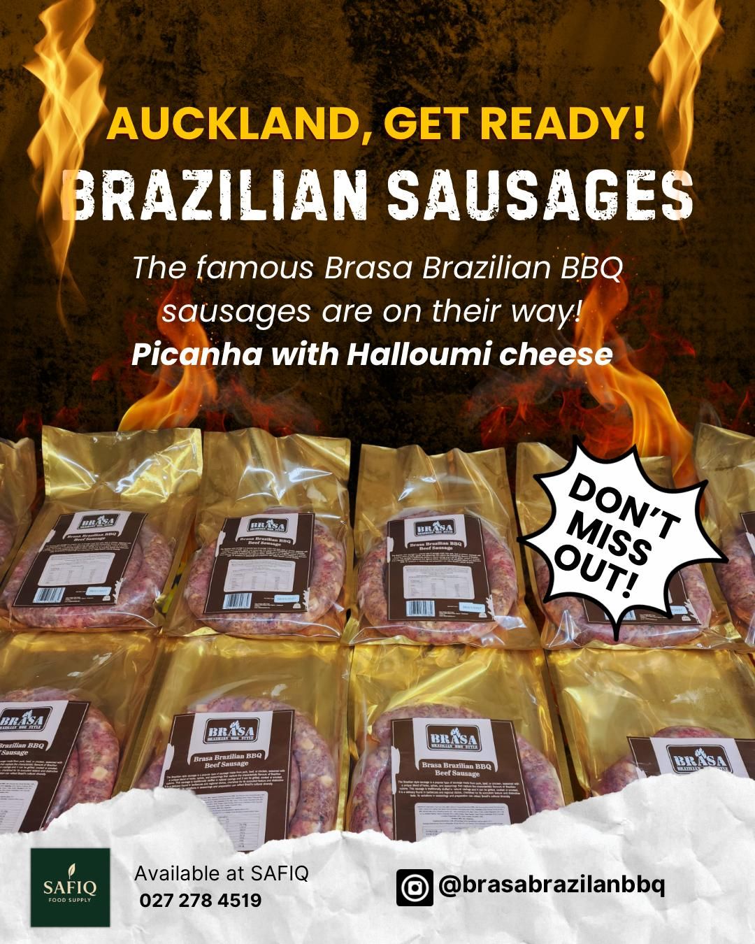 Brasa Brazilian BBQ Facebook ad: AUCKLAND, GET READY!