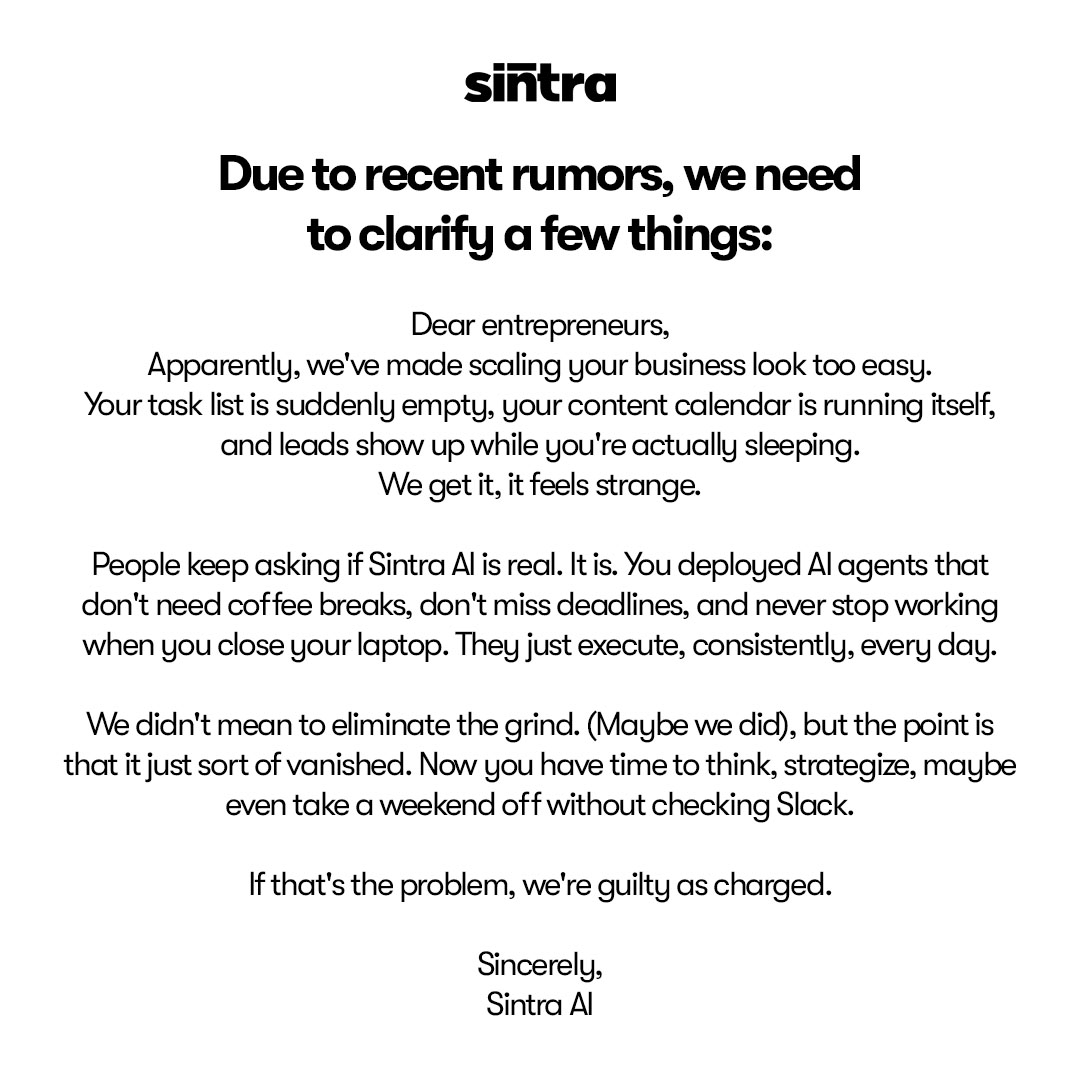 sintra.ai Facebook ad