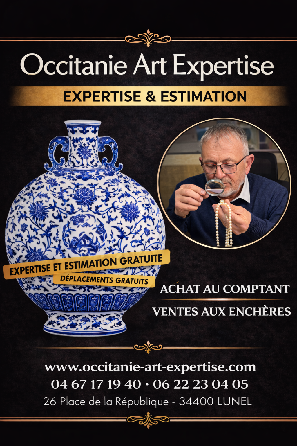 Occitanie Art Expertise Facebook ad: Occitanie Art Expertise: expert en objets d’art Lunel…