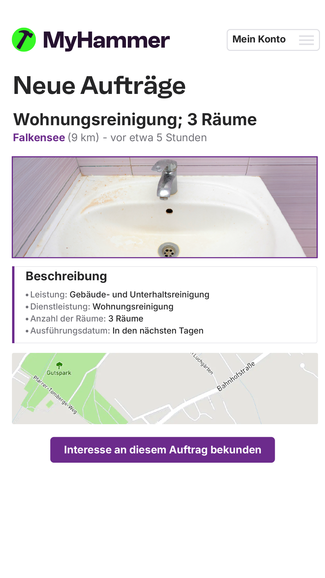 MyHammer Facebook ad