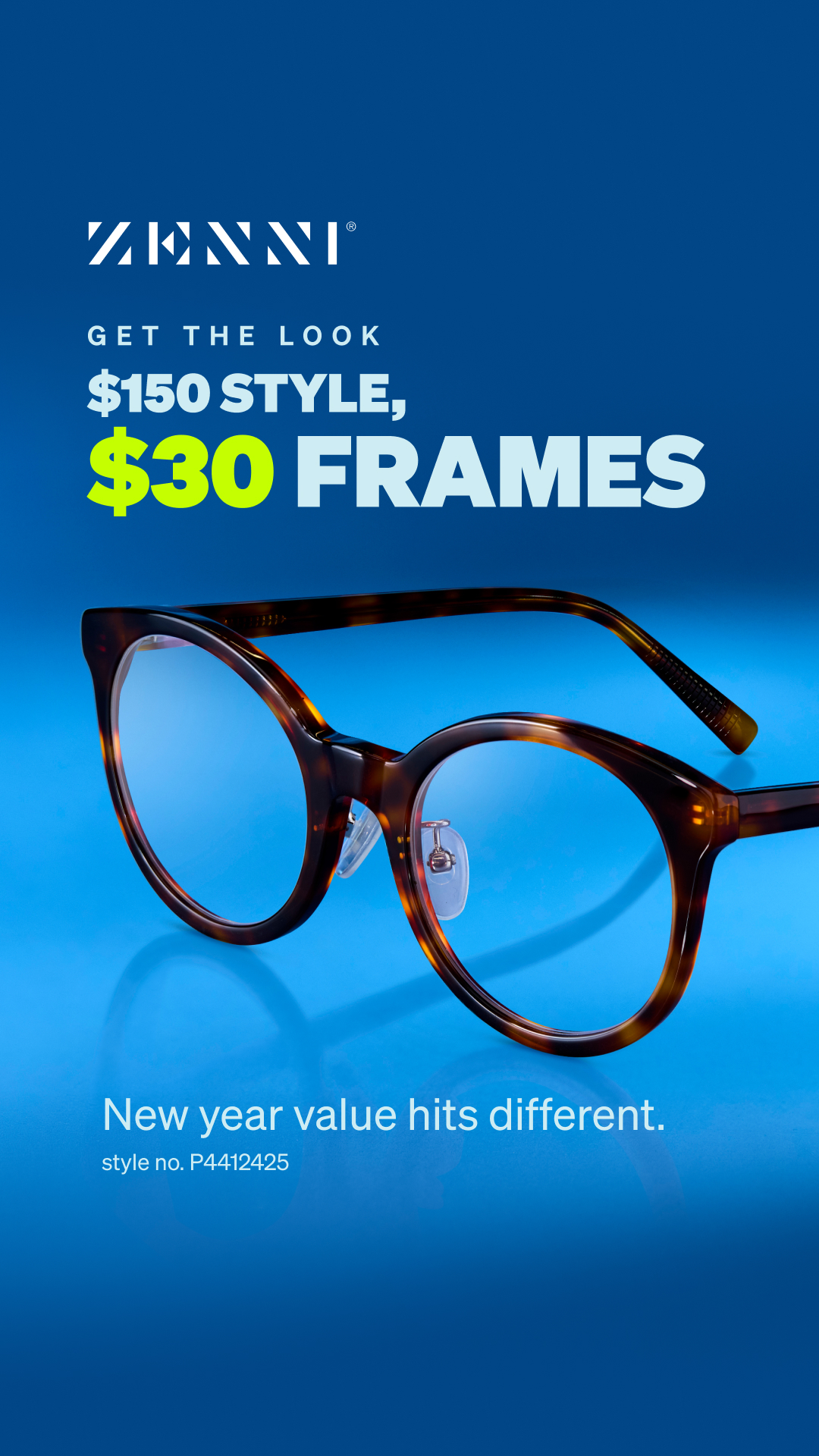 Zenni Optical Facebook ad