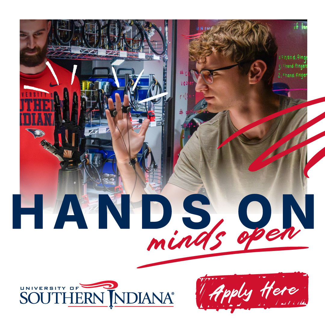 University of Southern Indiana Facebook ad: Progress Happens at USI