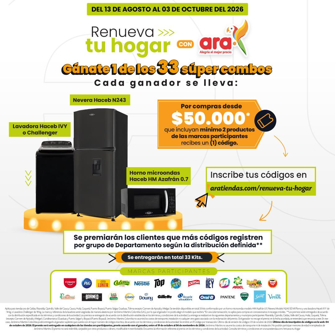 Tiendas ara Facebook ad: Renueva tu hogar