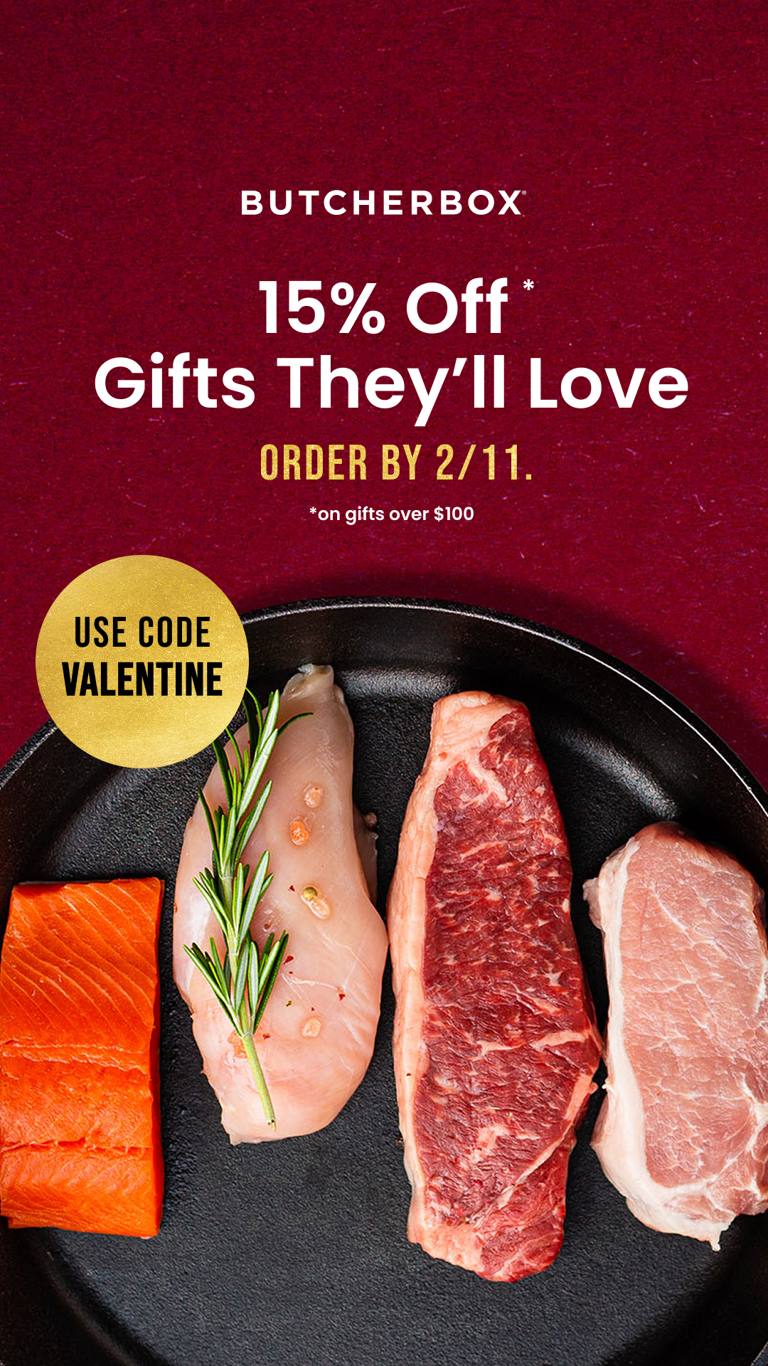 ButcherBox Facebook ad