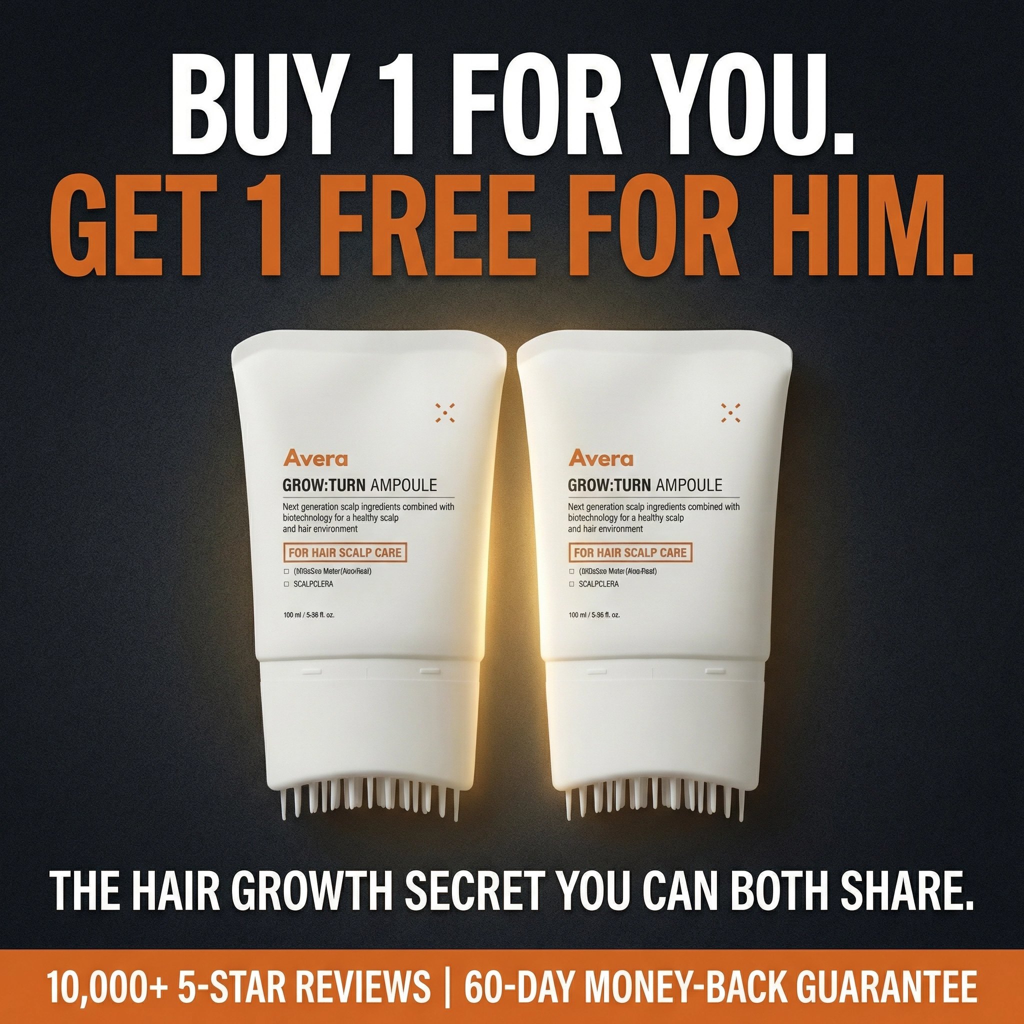 Avera Facebook ad: Korea's #1 Hair Growth Serum