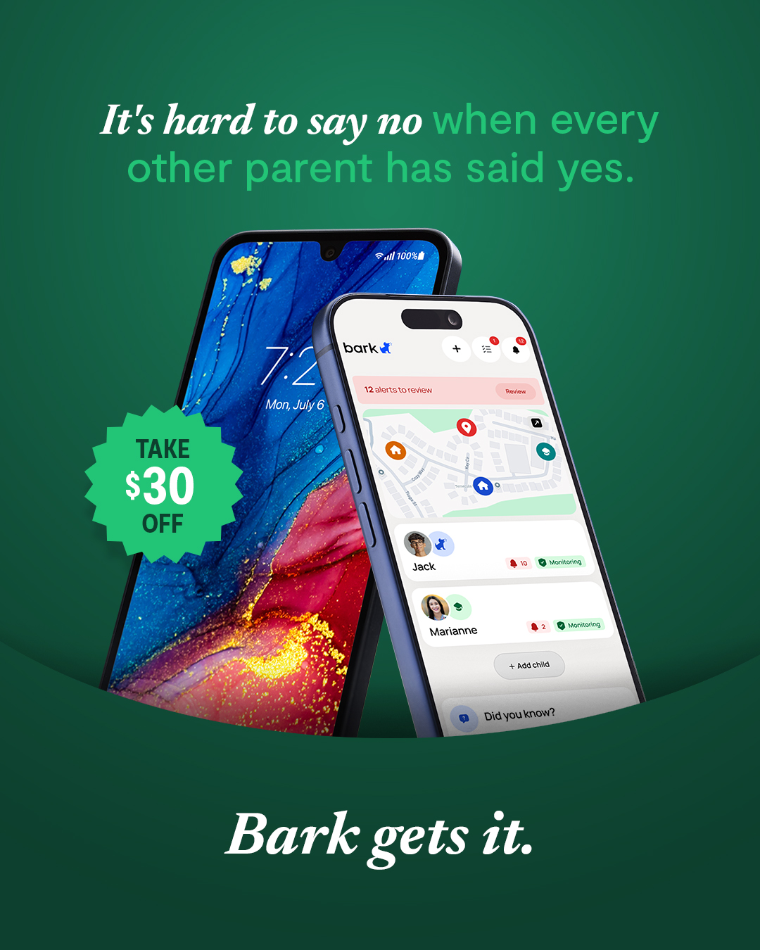 Bark - Parental Controls Facebook ad