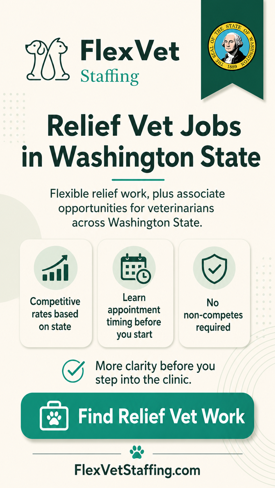 Flex Vet Staffing Facebook ad