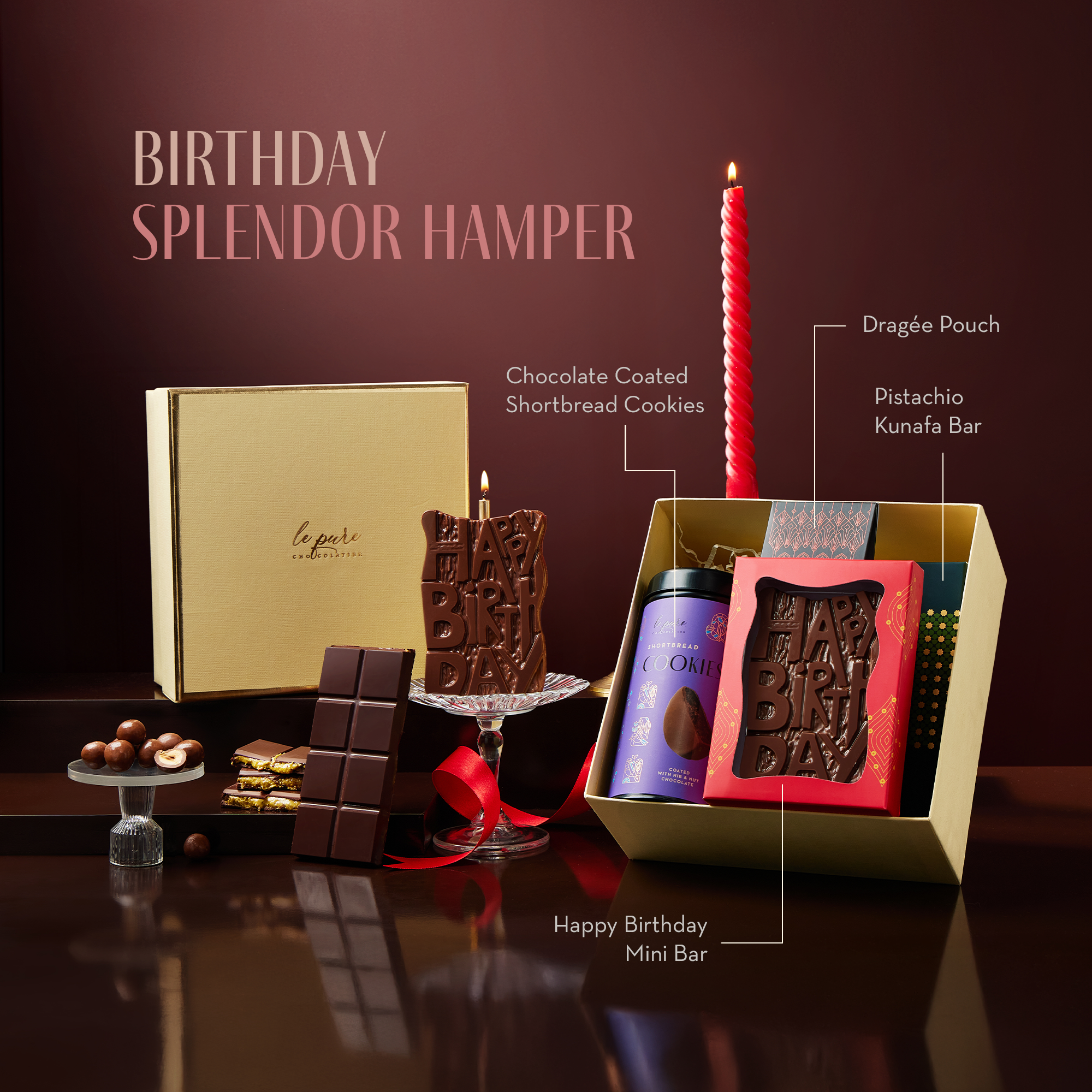 Le Pure Chocolatier Facebook ad: Cakes are forgettable.